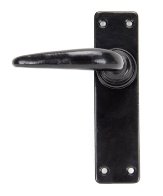 From The Anvil Black Smooth Lever Latch Set