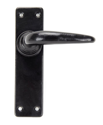 From The Anvil Black Smooth Lever Latch Set