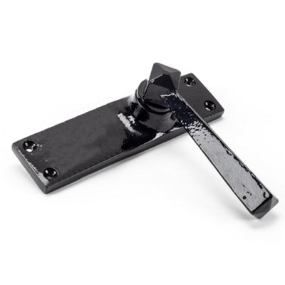 From The Anvil Black Straight Lever Latch Set
