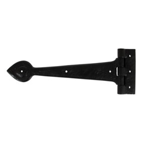 From The Anvil Black Textured 12 Inch Cast T Hinge (pair)