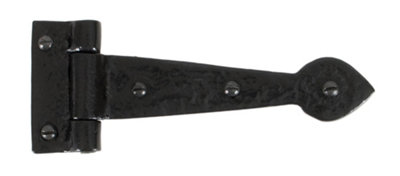 From The Anvil Black Textured 6 Inch Cast T Hinge (pair)