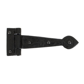 From The Anvil Black Textured 6 Inch Cast T Hinge (pair)