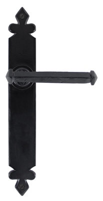 From The Anvil Black Tudor Lever Latch Set