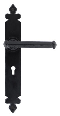 From The Anvil Black Tudor Lever Lock Set