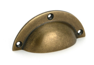 From The Anvil Burnished Brass 4" Plain Drawer Pull