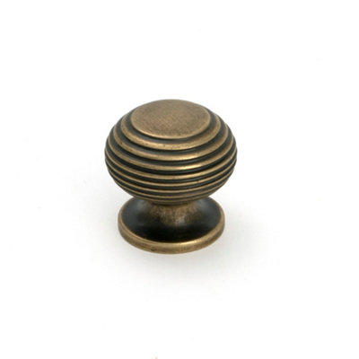 From The Anvil Burnished Brass Beehive Cabinet Knob 30mm