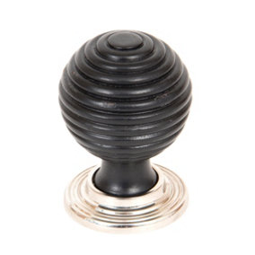 From The Anvil Ebony and PN Beehive Cabinet Knob 38mm