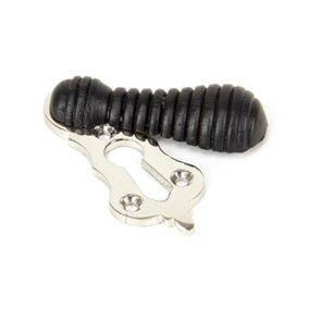 From The Anvil Ebony & Polished Nickel Beehive Escutcheon