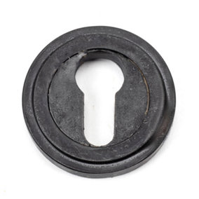 From The Anvil External Beeswax Round Euro Escutcheon (Art Deco)