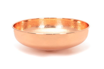 From The Anvil Hammered Copper Round Sink