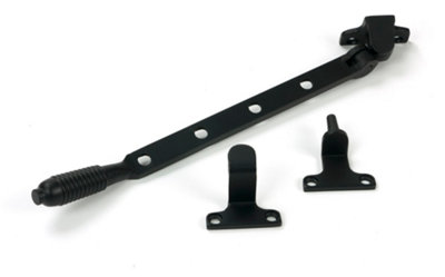 From The Anvil Matt Black 10" Reeded Stay (Steel Window)