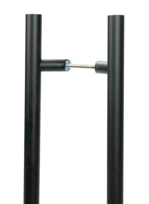 From The Anvil Matt Black (316) 0.6m Offset T Bar Handle B2B 32mm Dia.