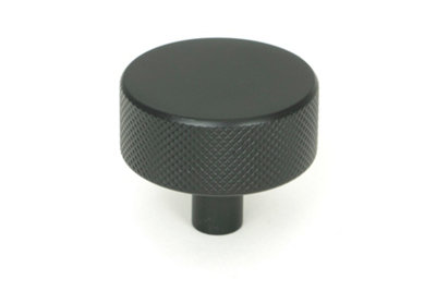 From The Anvil Matt Black Brompton Cabinet Knob - 38mm (No rose)
