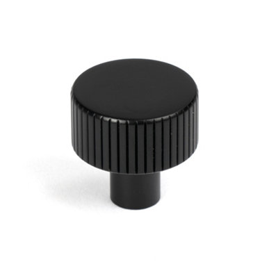 From The Anvil Matt Black Judd Cabinet Knob - 25mm (No rose)