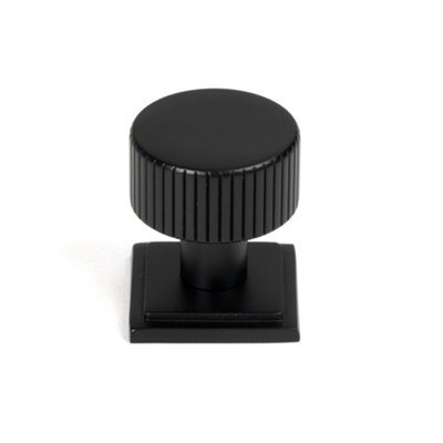 From The Anvil Matt Black Judd Cabinet Knob - 25mm (Square)