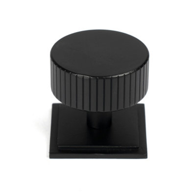 From The Anvil Matt Black Judd Cabinet Knob - 38mm (Square)