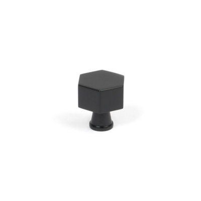 From The Anvil Matt Black Kahlo Cabinet Knob - 25mm | DIY at B&Q