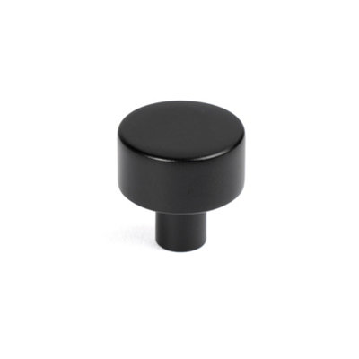 From The Anvil Matt Black Kelso Cabinet Knob - 25mm (No rose)