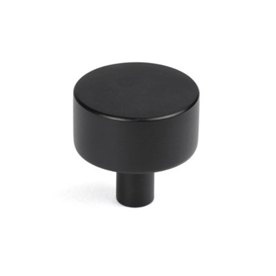 From The Anvil Matt Black Kelso Cabinet Knob - 32mm (No rose)