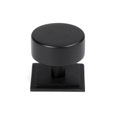 From The Anvil Matt Black Kelso Cabinet Knob - 38mm (Square)