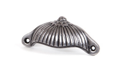 From The Anvil Natural Smooth 4" Flower Drawer Pull