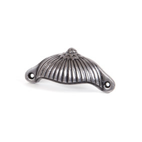 From The Anvil Natural Smooth 4" Flower Drawer Pull