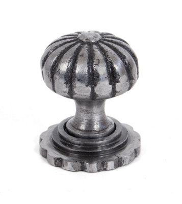 From The Anvil Natural Smooth Flower Cabinet Knob - Large
