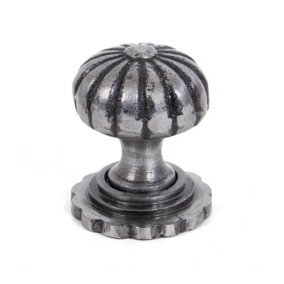 From The Anvil Natural Smooth Flower Cabinet Knob - Large