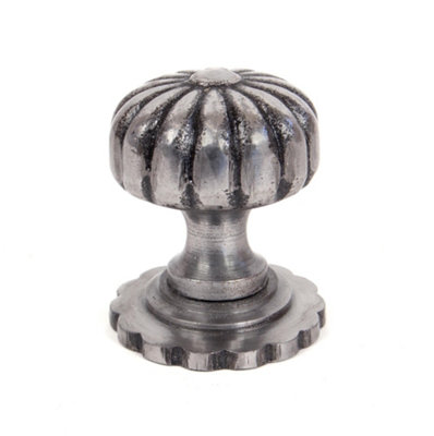 From The Anvil Natural Smooth Flower Cabinet Knob - Small