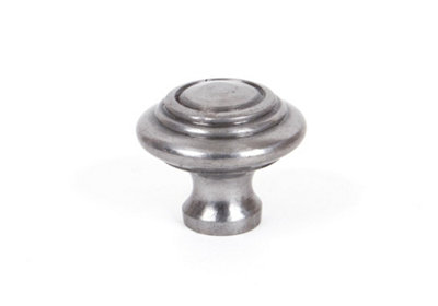 From The Anvil Natural Smooth Ringed Cabinet Knob - Small