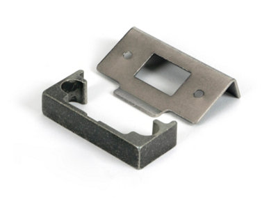 From The Anvil Pewter  1/2" Rebate Kit for Tubular Mortice Latch