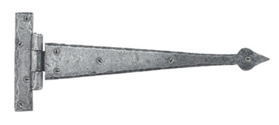 From The Anvil Pewter 12 Inch Arrow Head T Hinge (pair)