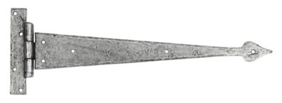 From The Anvil Pewter 15 Inch Arrow Head T Hinge (pair)