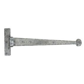 From The Anvil Pewter 15 Inch Penny End T Hinge (pair)