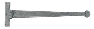 From The Anvil Pewter 18 Inch Penny End T Hinge (pair)