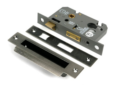 From The Anvil Pewter 2 1/2" Euro Profile Sash Lock