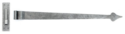 From The Anvil Pewter 35 Inch Hook & Band Hinge - Cranked (pair)