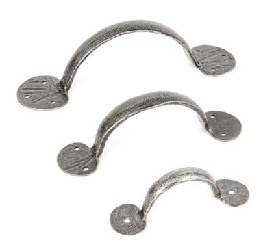 From The Anvil Pewter 4" Bean D Handle