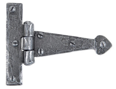 From The Anvil Pewter 4 Inch Arrow Head T Hinge (pair)