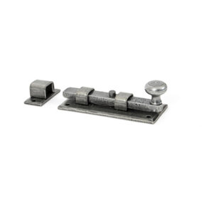 From The Anvil Pewter 4 Inch Straight Knob Bolt