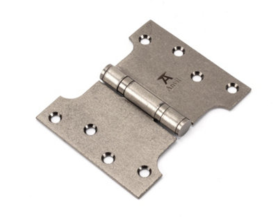 From The Anvil Pewter 4 Inch x 3 Inch x 5 Inch Parliament Hinge (pair) ss