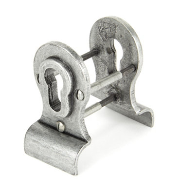 From The Anvil Pewter 50mm Euro Door Pull (Back to Back fixings)