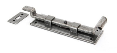Pewter 4" Cranked Door Bolt | From The Anvil | Yester Home - View #9
