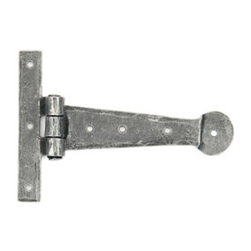 From The Anvil Pewter 6 Inch Penny End T Hinge (pair)