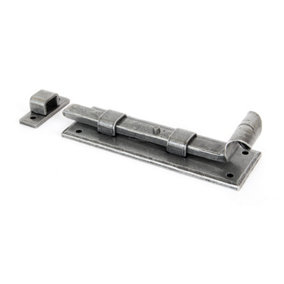 From The Anvil Pewter 6 Inch Straight Door Bolt