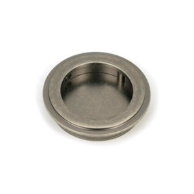From The Anvil Pewter 60mm Art Deco Round Pull