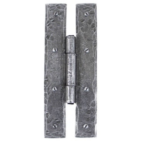 From The Anvil Pewter 7 Inch H Hinge (pair)