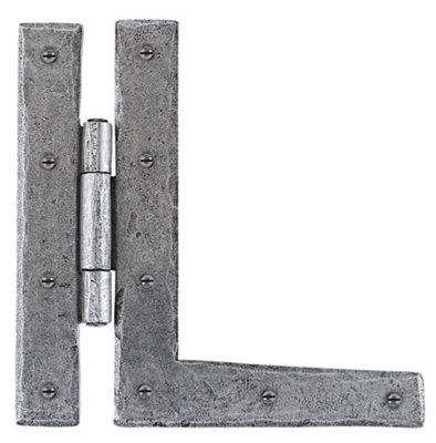 From The Anvil Large Half Butterfly Hinges (pair) - Pewter