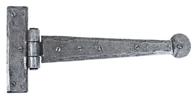 From The Anvil Pewter 9 Inch Penny End T Hinge (pair)