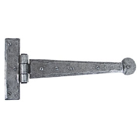 From The Anvil Pewter 9 Inch Penny End T Hinge (pair)